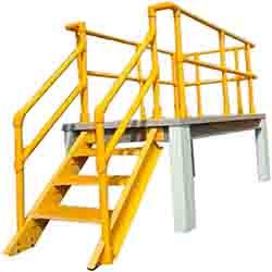 FRP cable trays, handrail systems, and industrial fencing with anti-slip textures.