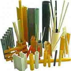 Pultruded FRP structural profiles including I-beams, tubes, and channels for structural framing systems.